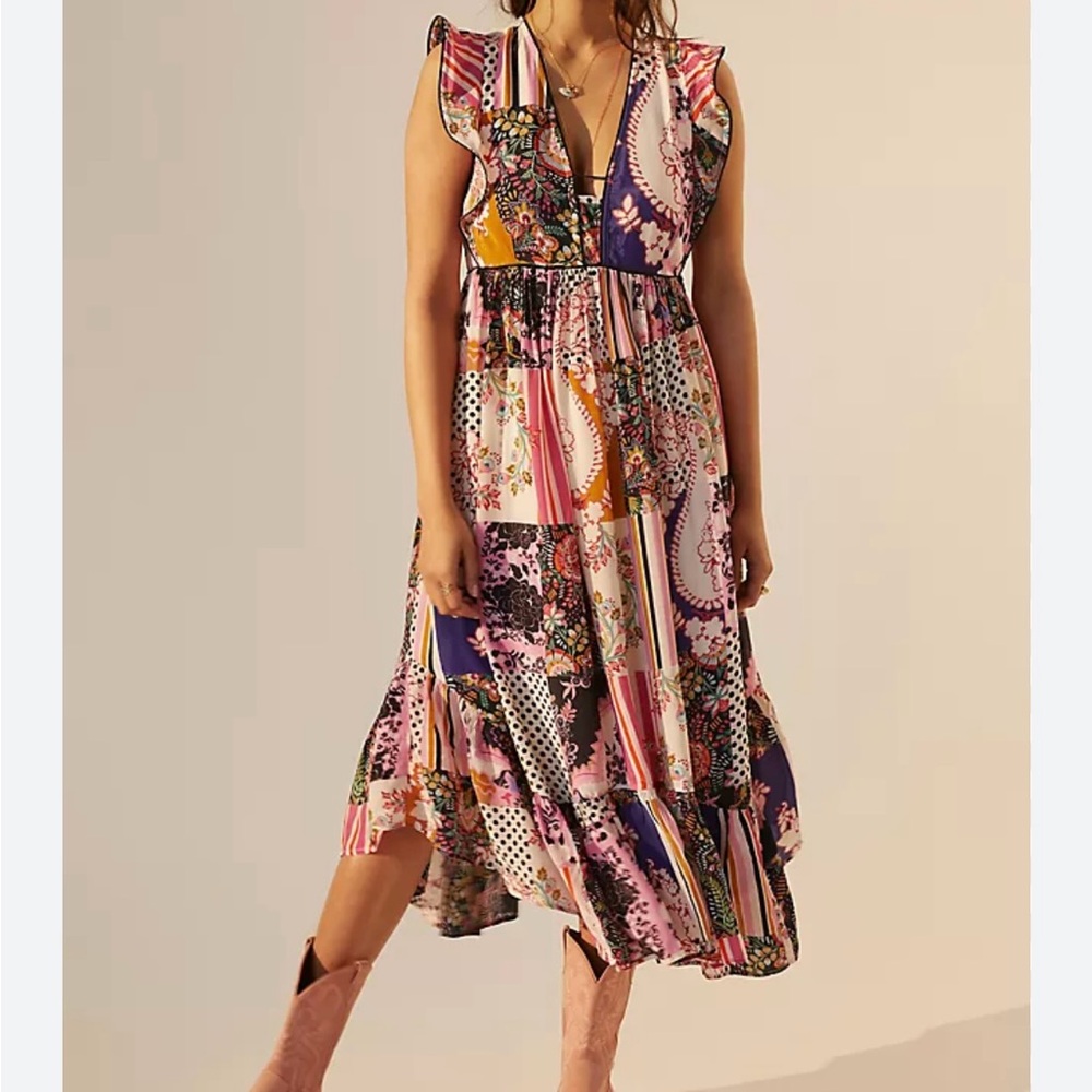 Floral Patchwork Maxi Dress - Anthropologie